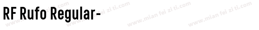RF Rufo Regular字体转换